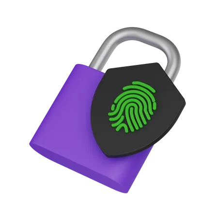 Finger Lock  3D Icon