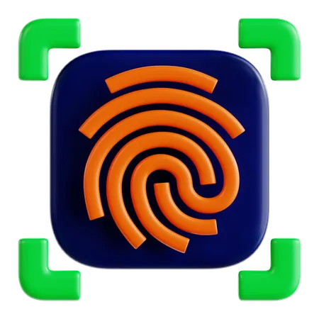 Finger Print  3D Icon