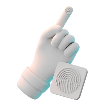Finger Print  3D Icon