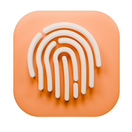 Finger Print  3D Icon