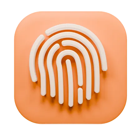 Finger Print  3D Icon