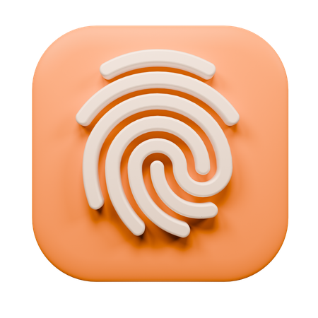 Finger Print  3D Icon