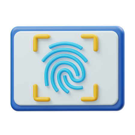 Finger Print  3D Illustration