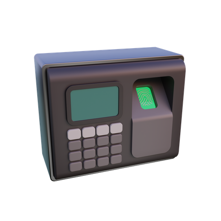 Finger Print Machine  3D Icon