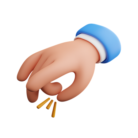 Finger schnippen  3D Icon