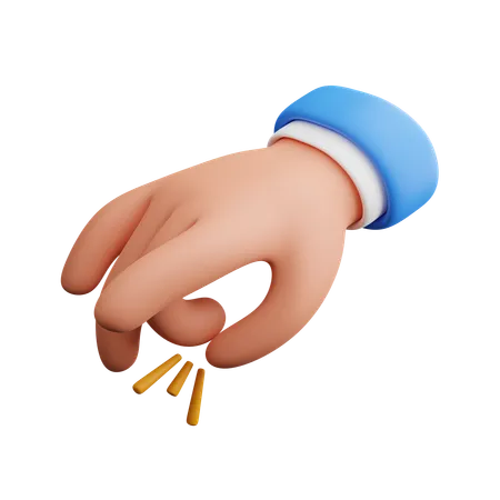 Finger schnippen  3D Icon