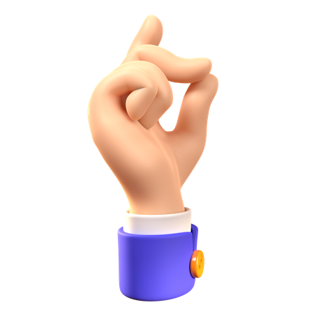 Finger Snap Hand Gesture  3D Icon