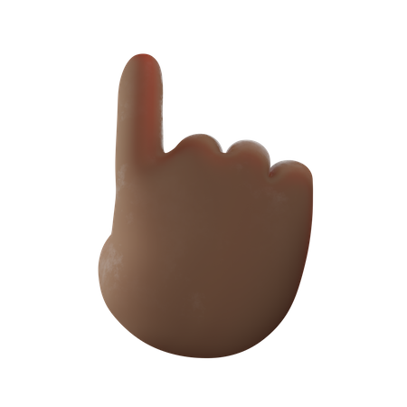 Finger Tap Gesture  3D Illustration