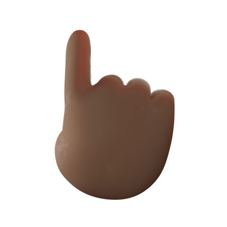 Finger Tap Gesture 3D Illustration