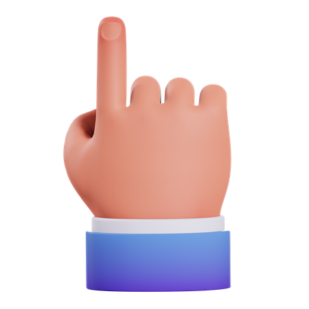 Finger up gesture  3D Icon