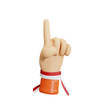 Finger up gesture  3D Icon