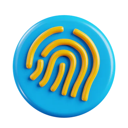 Fingerabdruck  3D Icon