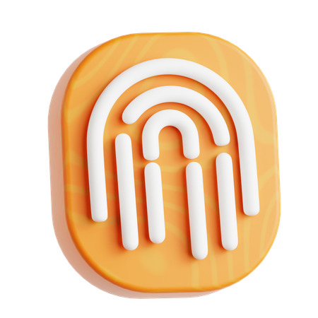 Fingerabdruck  3D Icon