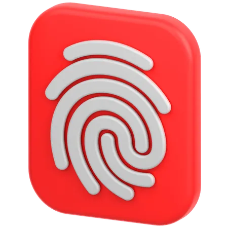 Fingerabdruck  3D Icon