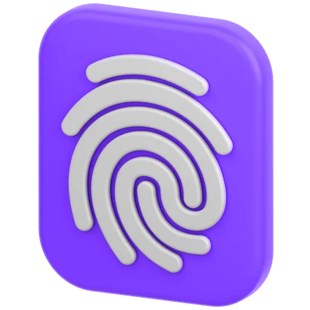 Fingerabdruck  3D Icon