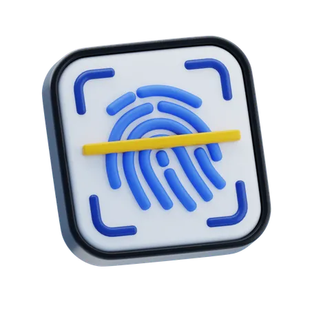 Fingerabdruck  3D Icon