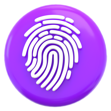 Fingerabdruck  3D Icon