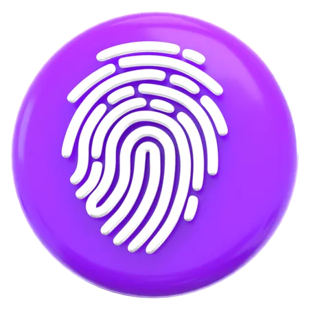 Fingerabdruck  3D Icon