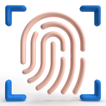 Fingerabdruck  3D Icon