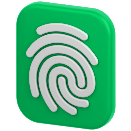 Fingerabdruck  3D Icon