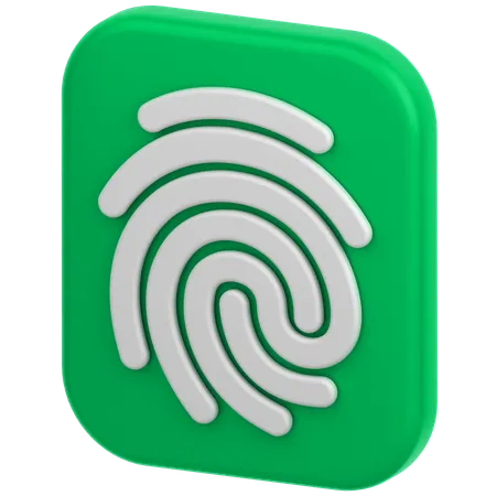 Fingerabdruck  3D Icon