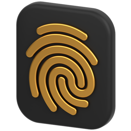 Fingerabdruck  3D Icon