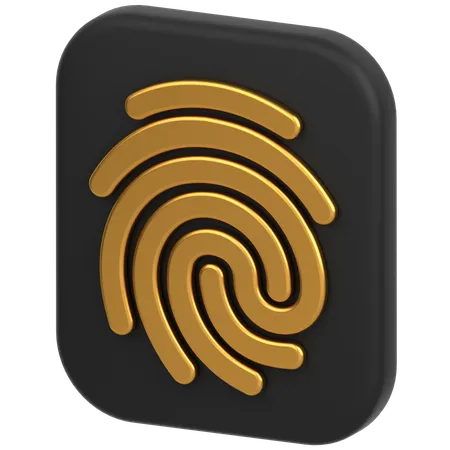 Fingerabdruck  3D Icon