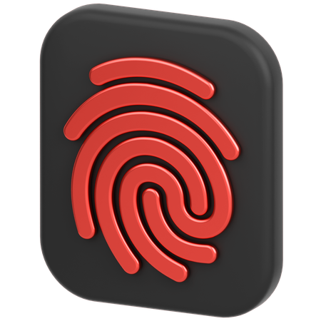 Fingerabdruck  3D Icon