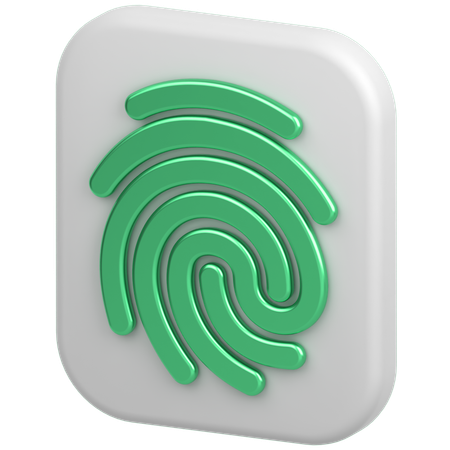 Fingerabdruck  3D Icon