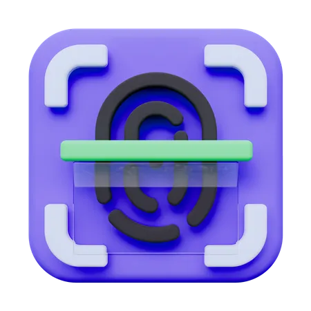 Fingerabdruck  3D Icon