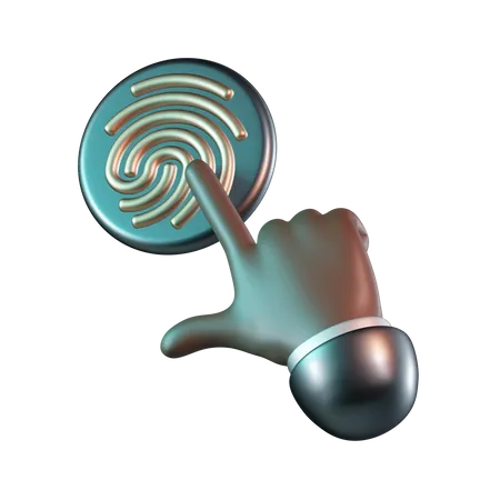 Fingerabdruck  3D Icon