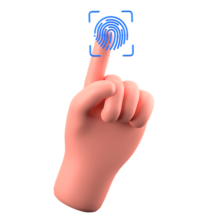 Fingerabdruck  3D Icon