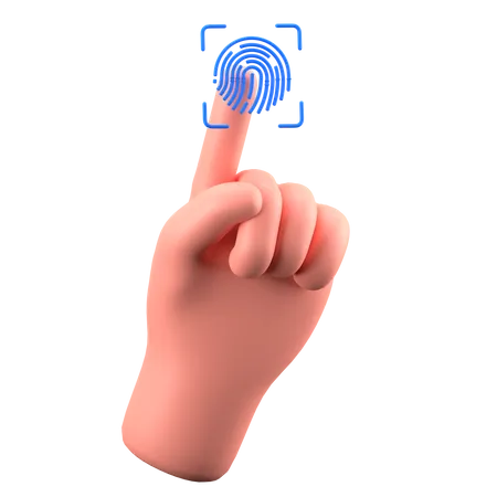 Fingerabdruck  3D Icon