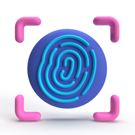 Fingerabdruck  3D Icon