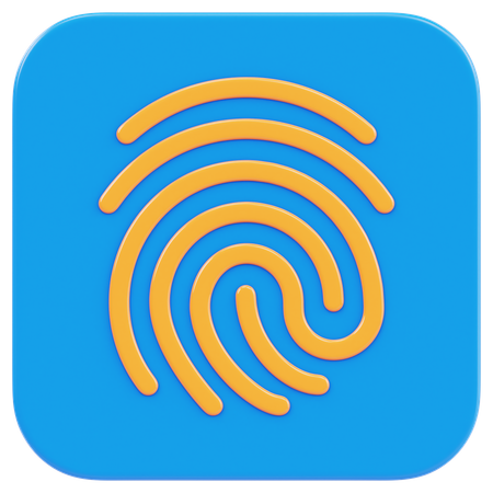 Fingerabdruck-App  3D Icon