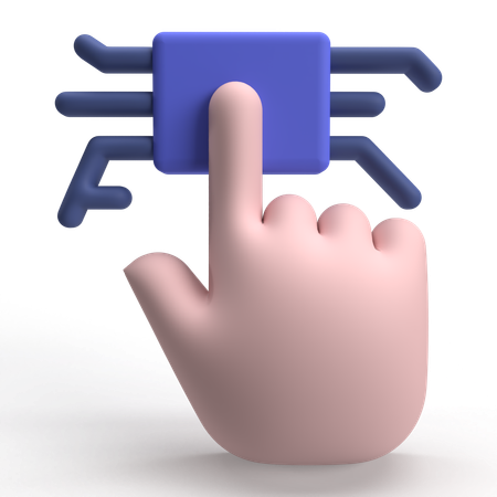 Fingerabdruck-Scan  3D Icon