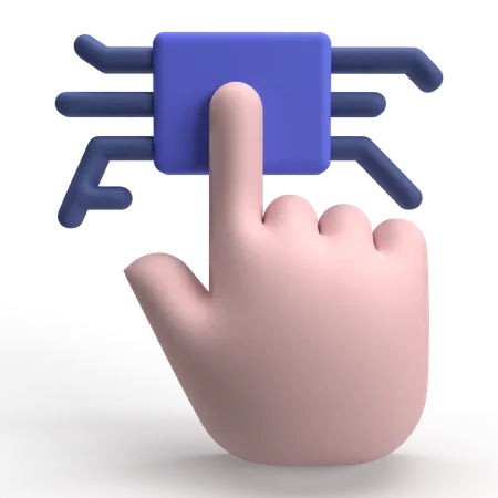 Fingerabdruck-Scan  3D Icon