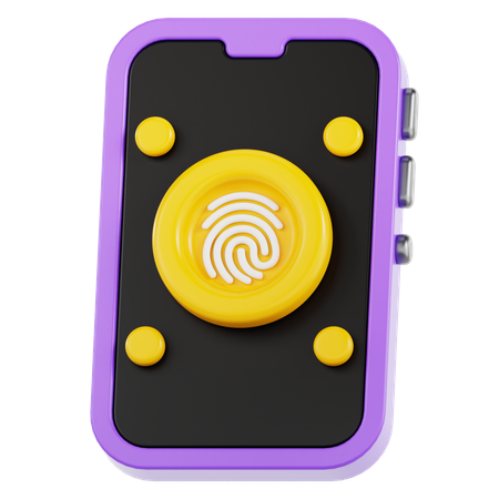 Fingerabdruck-Scan  3D Icon