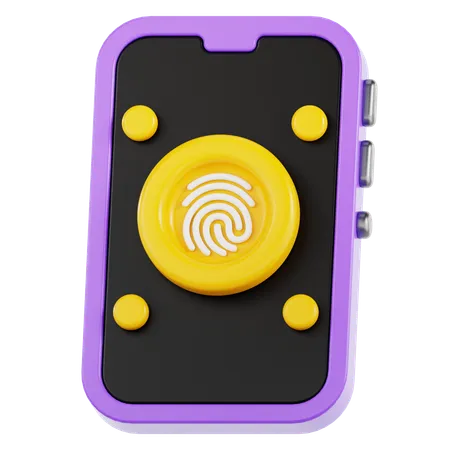 Fingerabdruck-Scan  3D Icon