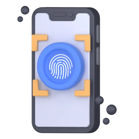 Fingerabdruck-Scan  3D Icon