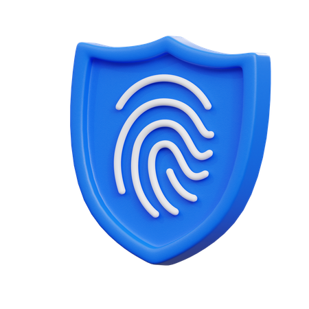 Fingerabdruck-Schutz  3D Icon