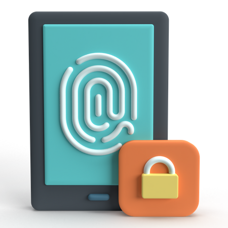 Fingerabdruck-Scanner  3D Icon