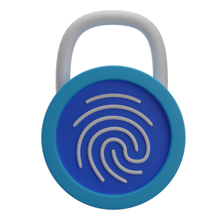 Fingerabdrucksperre  3D Icon