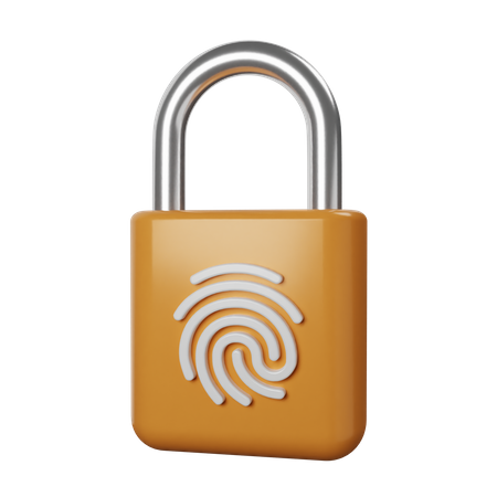 Fingerabdrucksperre  3D Icon