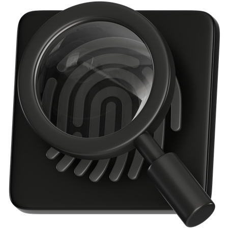Fingerabdruckuntersuchung  3D Icon