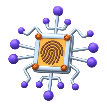 Fingerprint 3 D Icon Pack 3D Icon