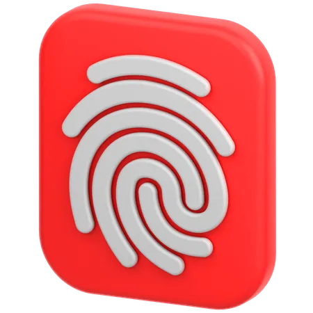 指紋  3D Icon