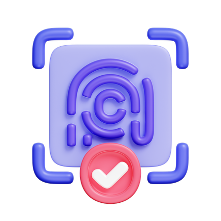 Fingerprint  3D Icon