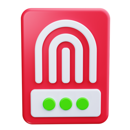 Fingerprint  3D Icon