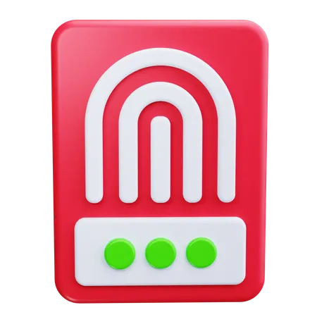 Fingerprint  3D Icon